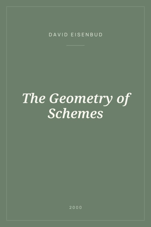 Portada de The Geometry of Schemes