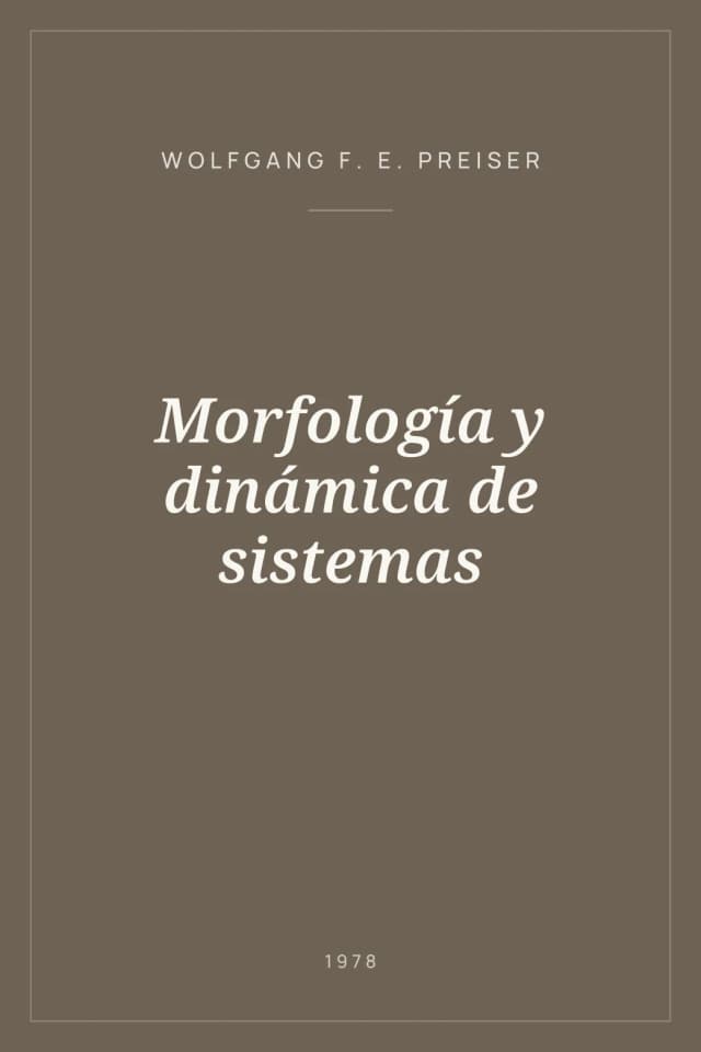 Portada de Morfología y dinámica de sistemas