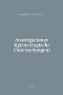 Portada de Investigaciones lógicas (Logische Untersuchungen)