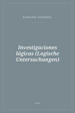 Portada de Investigaciones lógicas (Logische Untersuchungen)