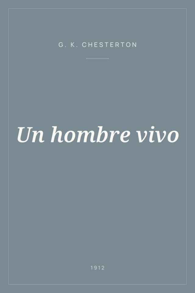 Portada de Un hombre vivo
