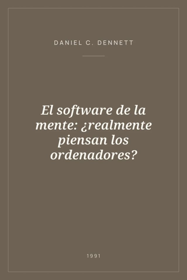 Portada de El software de la mente: ¿realmente piensan los ordenadores?