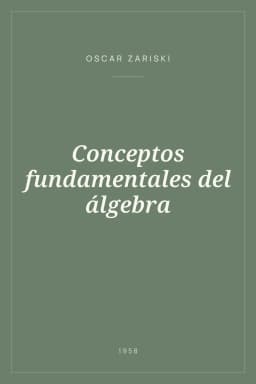 Portada de Conceptos fundamentales del álgebra