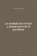 Portada de La medida del círculo y Quadrature de la parábola