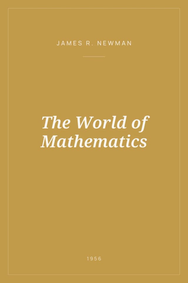 Portada de The World of Mathematics