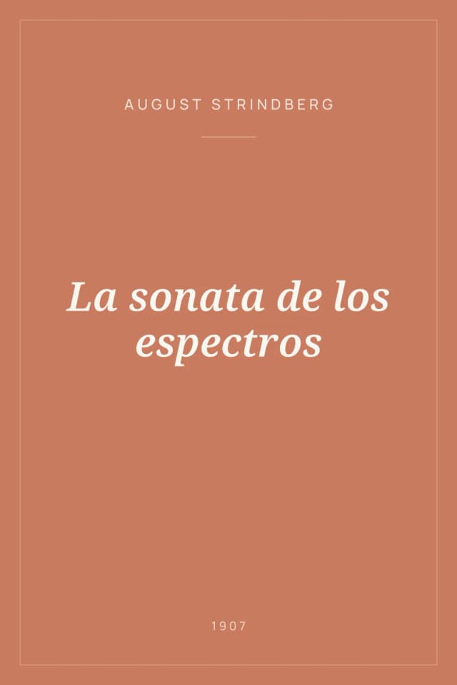 Portada de La sonata de los espectros