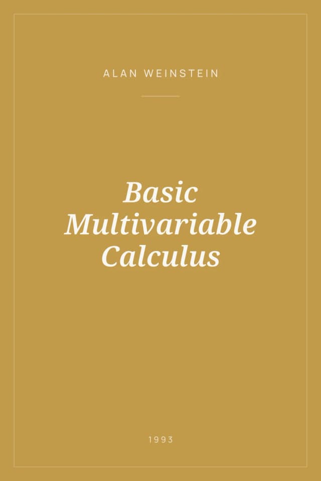 Portada de Basic Multivariable Calculus