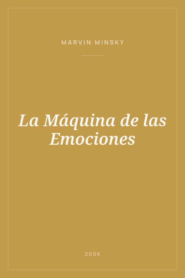 Portada de La Máquina de las Emociones