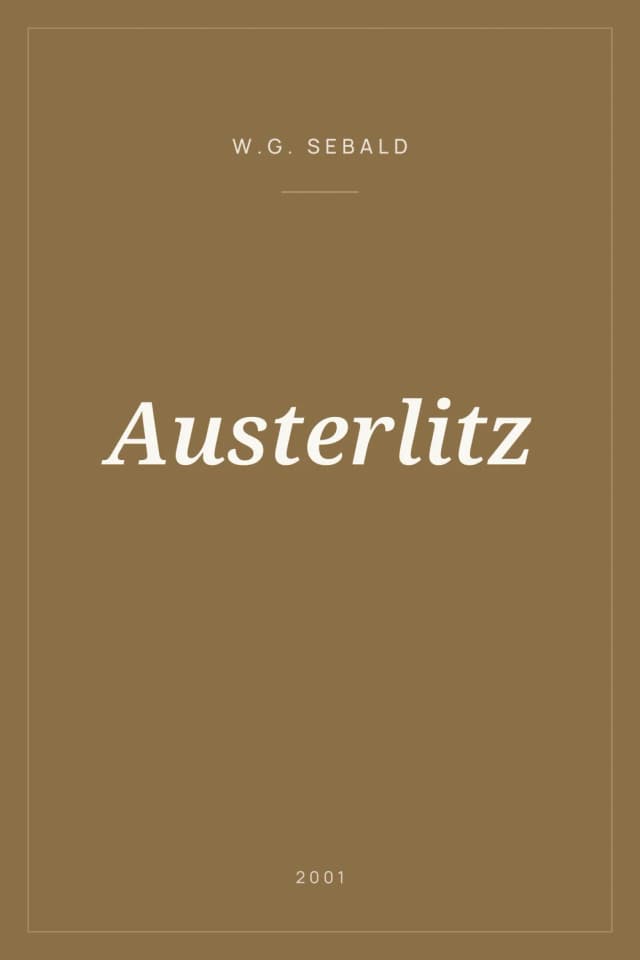 Portada de Austerlitz