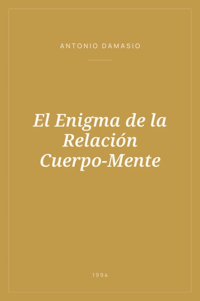 Portada de El Enigma de la Relación Cuerpo-Mente