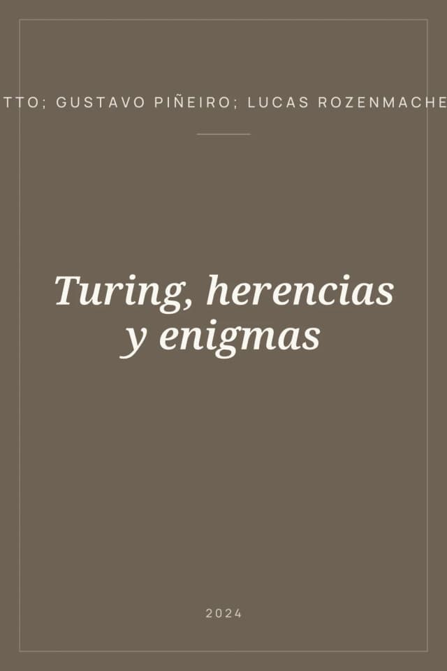 Portada de Turing, herencias y enigmas
