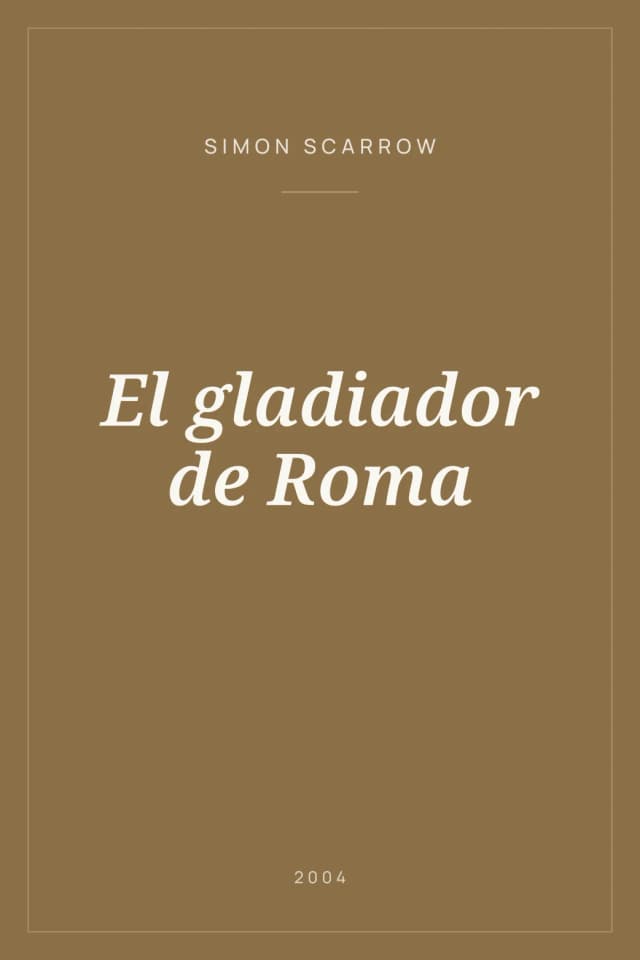 Portada de El gladiador de Roma