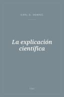 Portada de La explicación científica
