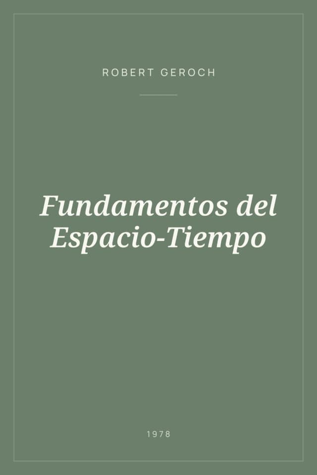 Portada de Fundamentos del Espacio-Tiempo