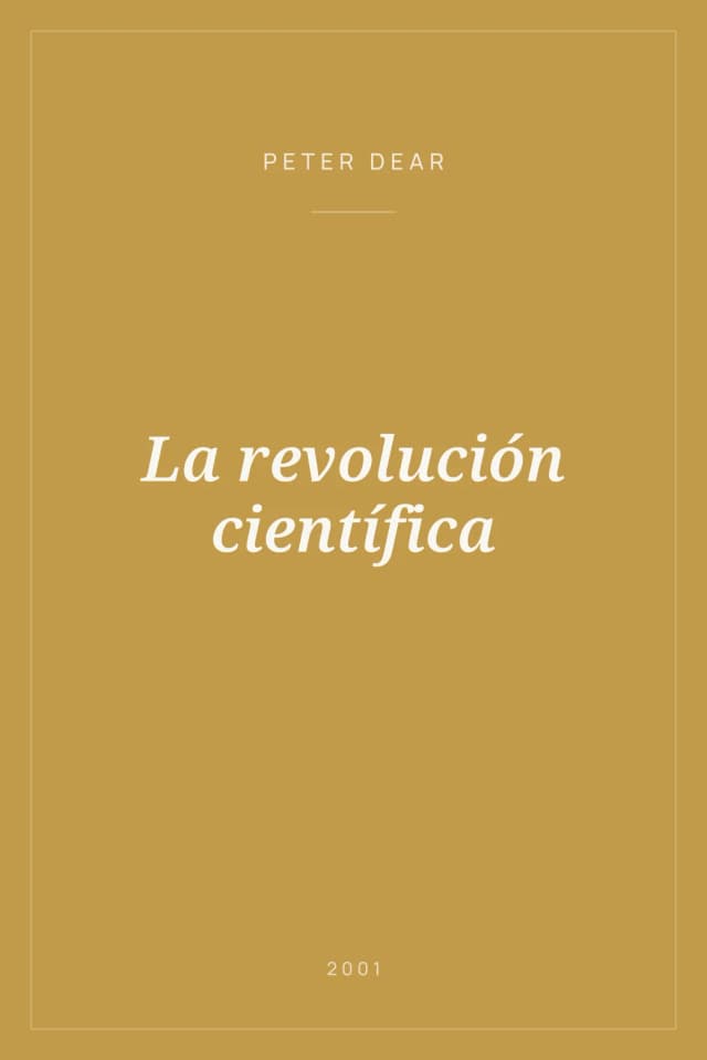Portada de La revolución científica