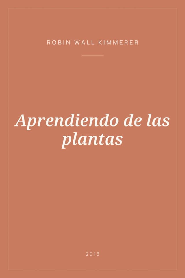 Portada de Aprendiendo de las plantas