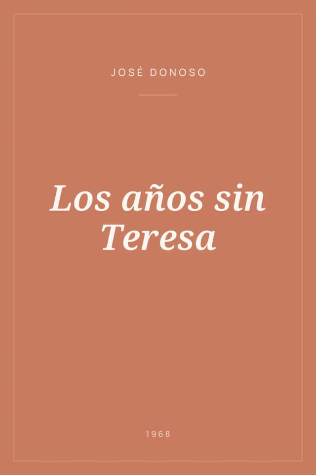 Portada de Los años sin Teresa