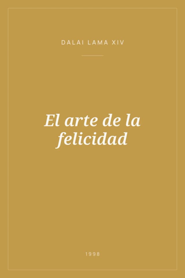 Portada de El arte de la felicidad