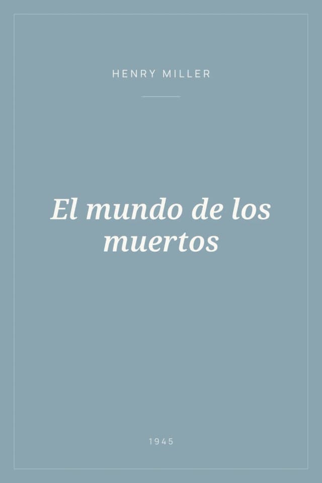 Portada de El mundo de los muertos