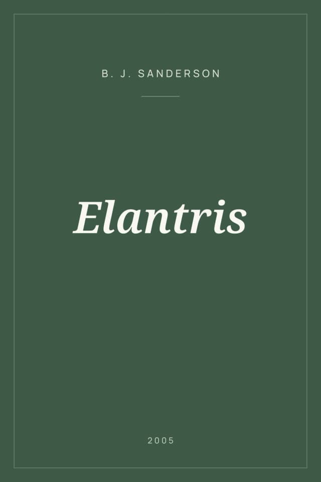 Portada de Elantris