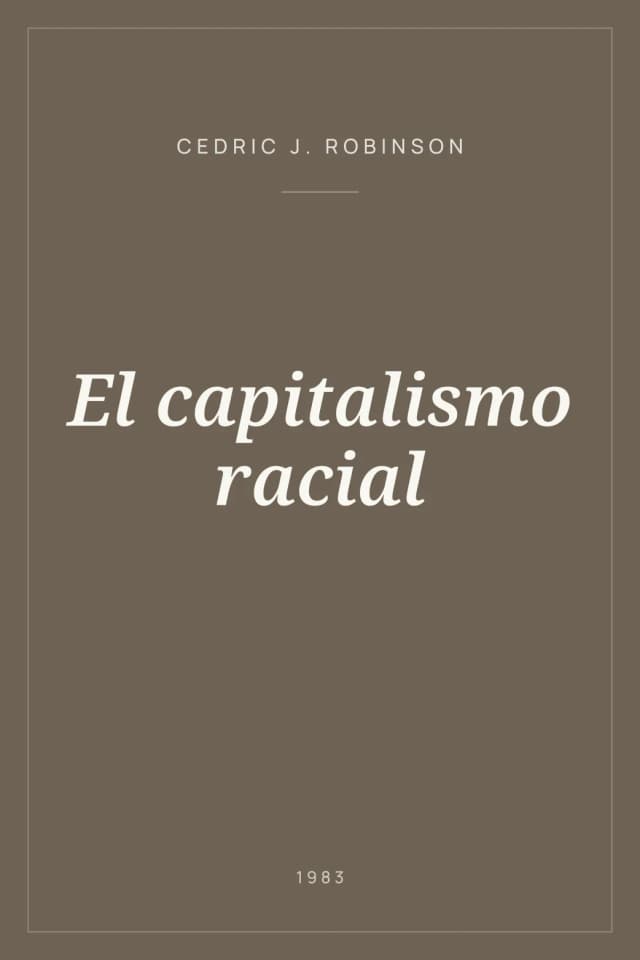 Portada de El capitalismo racial