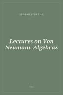 Portada de Lectures on Von Neumann Algebras