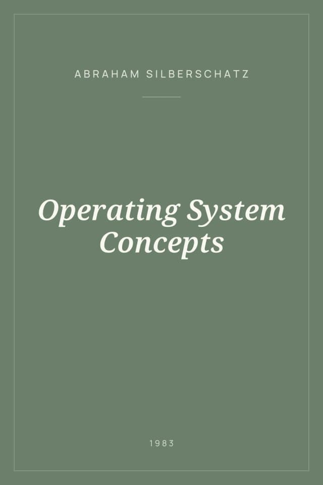 Portada de Operating System Concepts