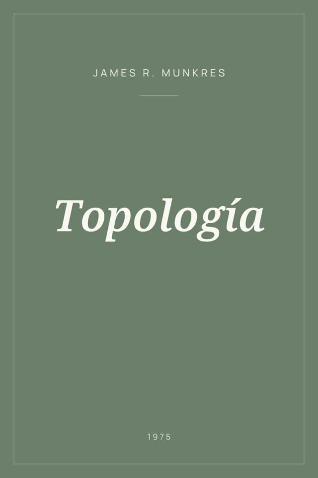 Portada de Topología
