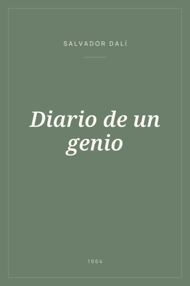 Portada de Diario de un genio