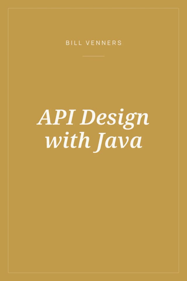 Portada de API Design with Java