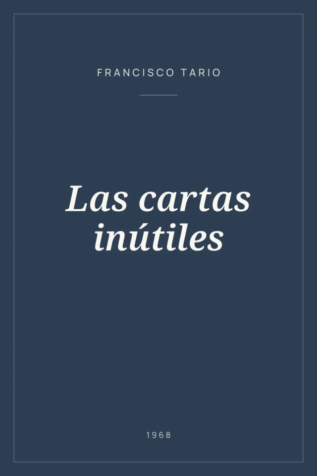 Portada de Las cartas inútiles