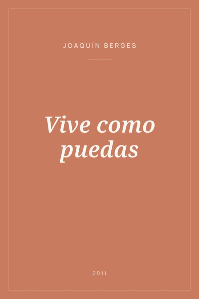 Portada de Vive como puedas
