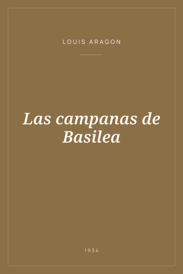 Portada de Las campanas de Basilea