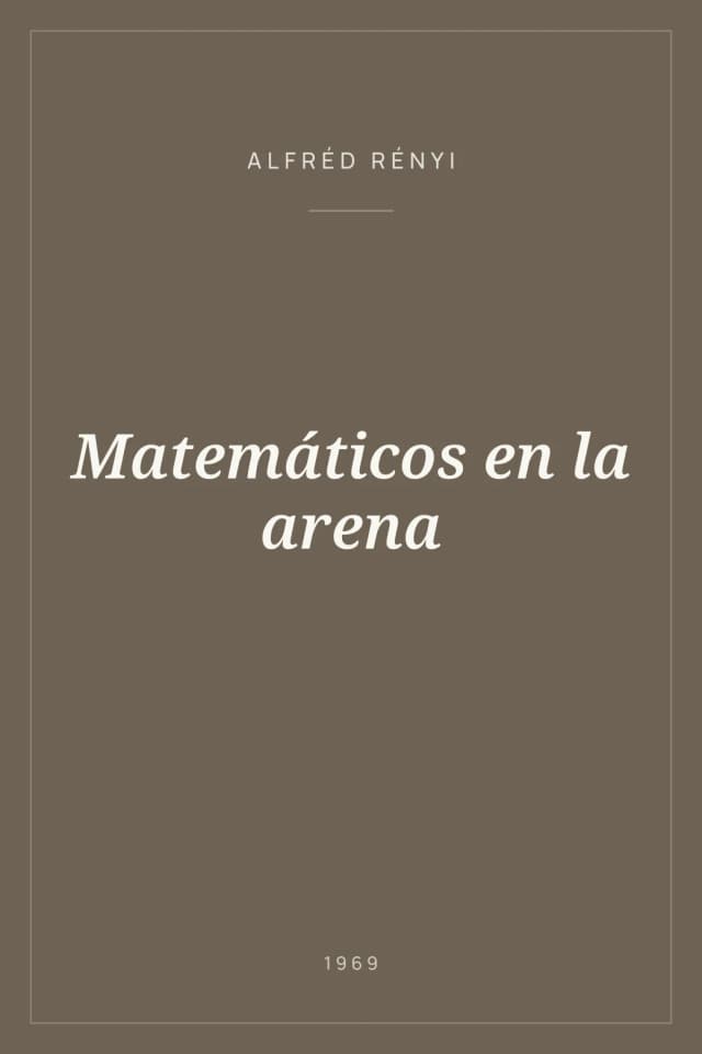 Portada de Matemáticos en la arena