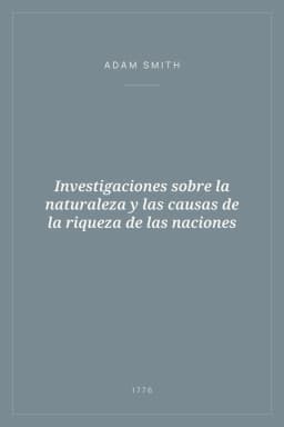 Portada de Investigaciones sobre la naturaleza y las causas de la riqueza de las naciones