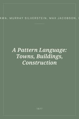 Portada de A Pattern Language: Towns, Buildings, Construction