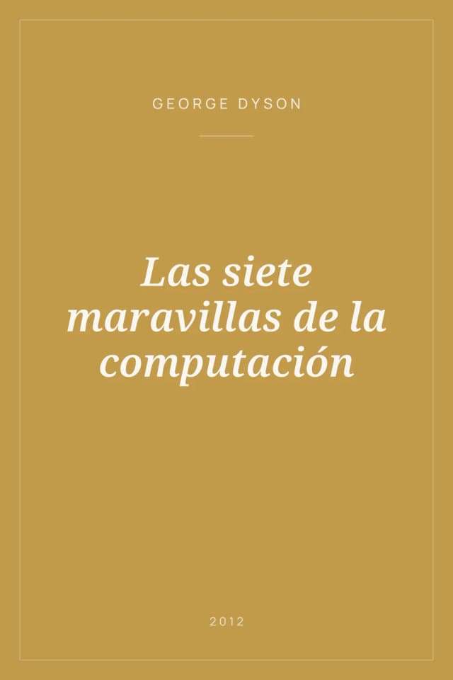 Portada de Las siete maravillas de la computación