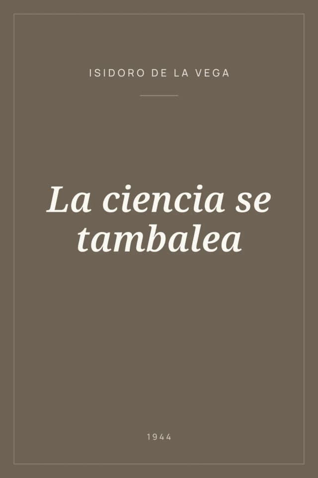 Portada de La ciencia se tambalea