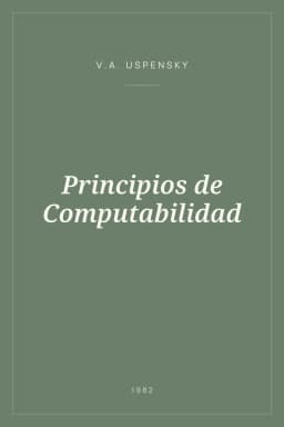 Portada de Principios de Computabilidad