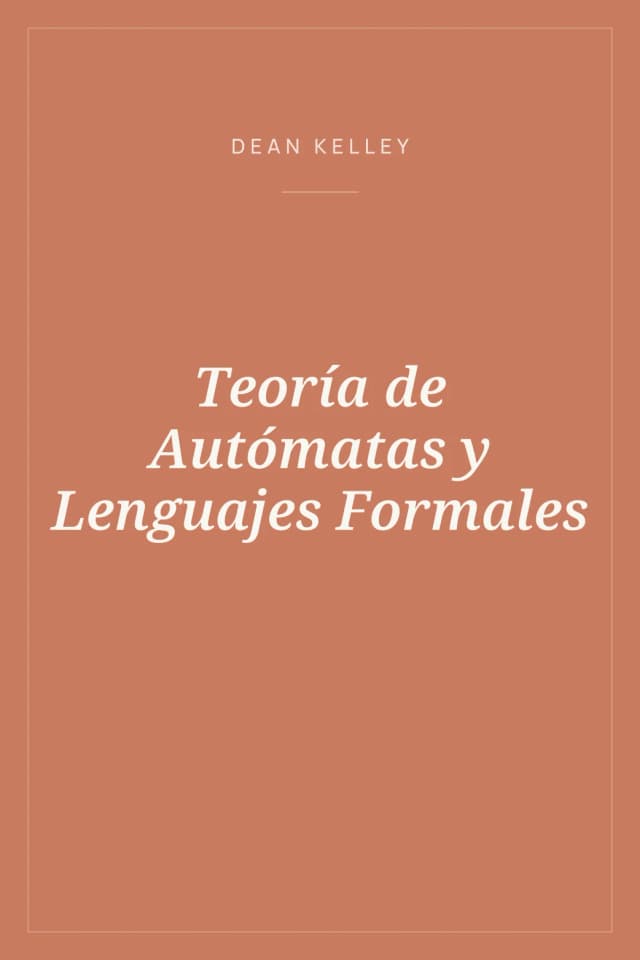 Portada de Teoría de Autómatas y Lenguajes Formales