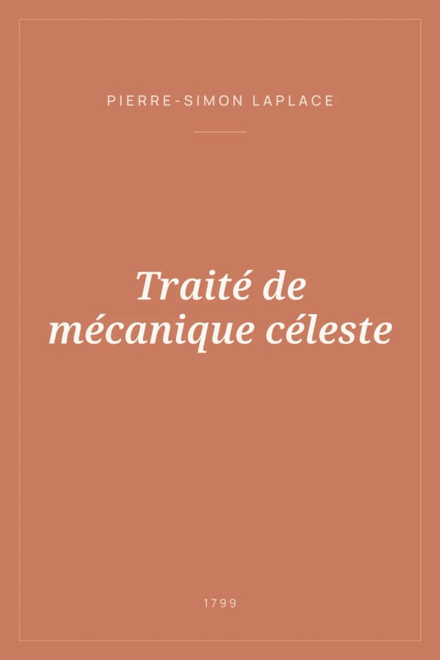 Portada de Traité de mécanique céleste