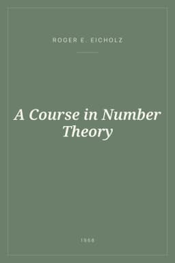 Portada de A Course in Number Theory