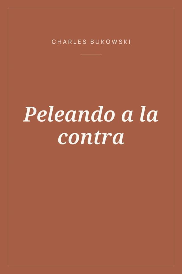 Portada de Peleando a la contra