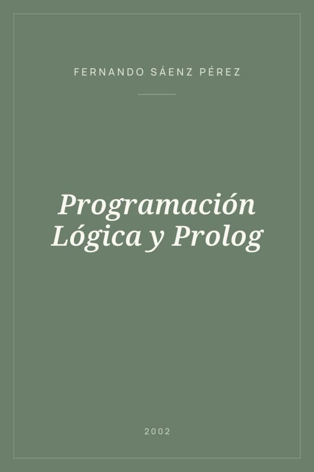 Portada de Programación Lógica y Prolog