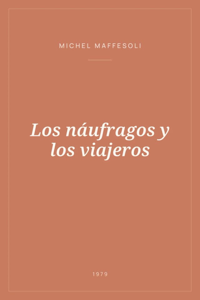 Portada de Los náufragos y los viajeros