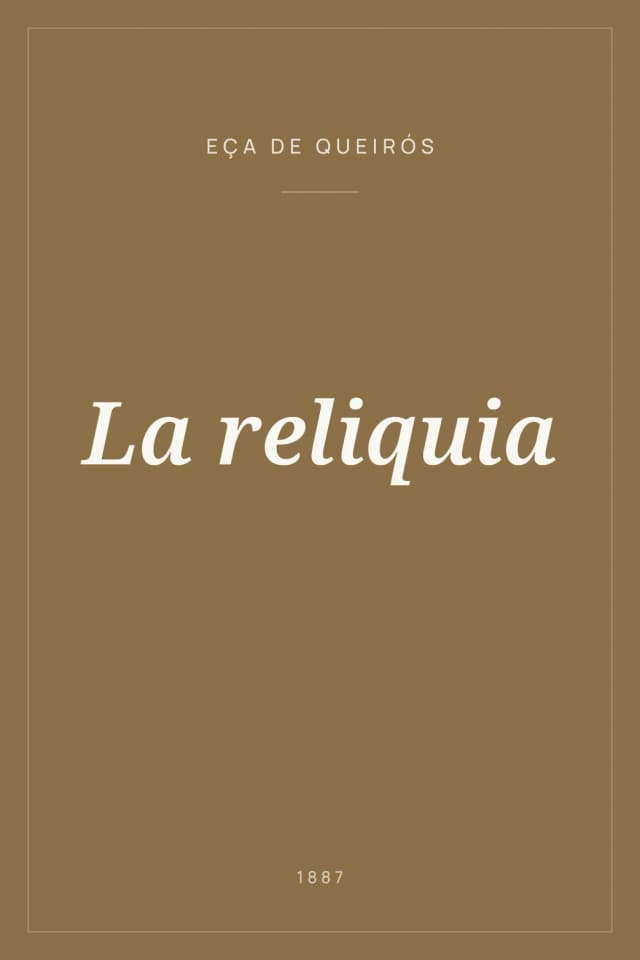 Portada de La reliquia
