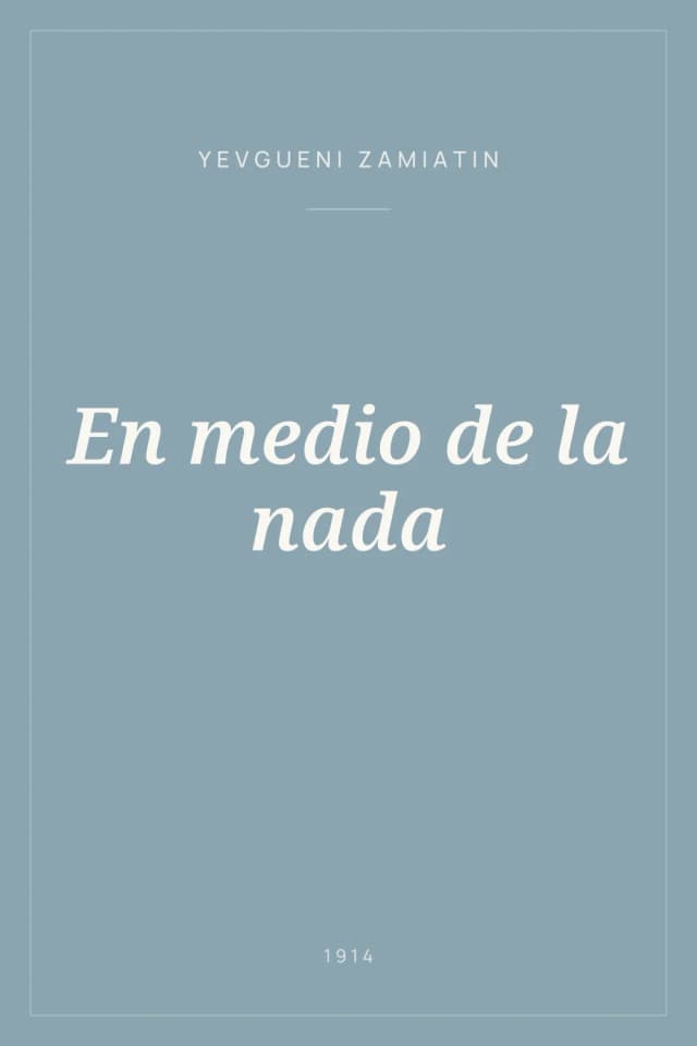 Portada de En medio de la nada