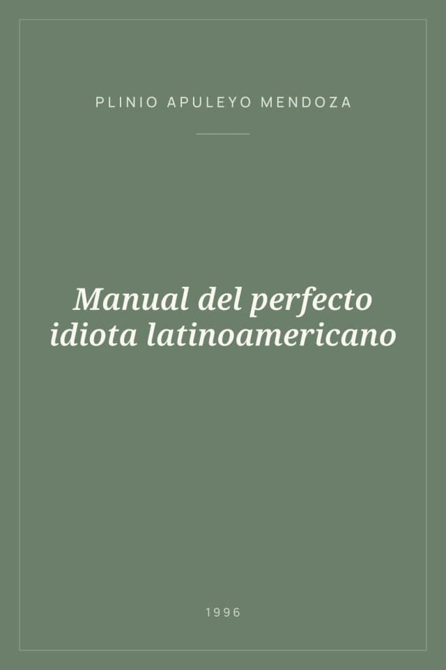 Portada de Manual del perfecto idiota latinoamericano