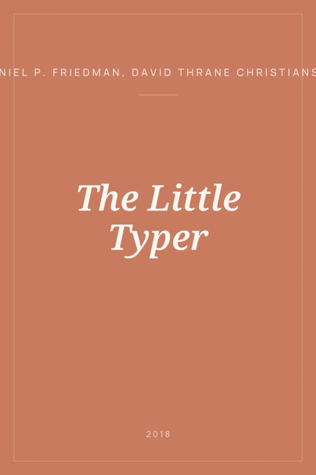 Portada de The Little Typer