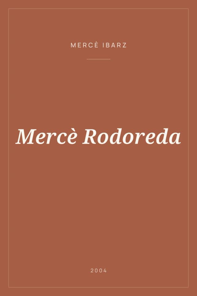 Portada de Mercè Rodoreda